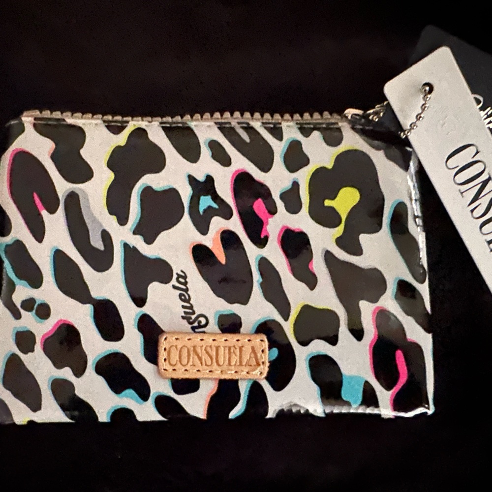 Consuela Multicolor Leopard Print Pouch CoCo
